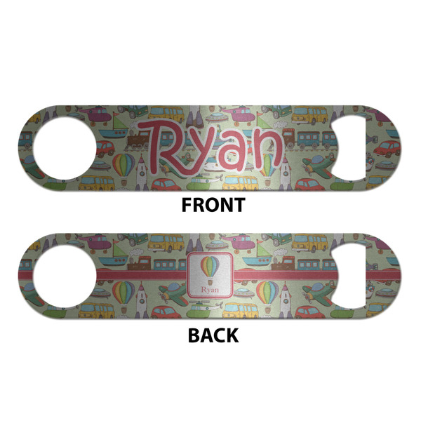 Vintage Transportation Bottle Opener - Front & Back