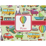 Vintage Transportation Woven Fabric Placemat - Twill w/ Name or Text