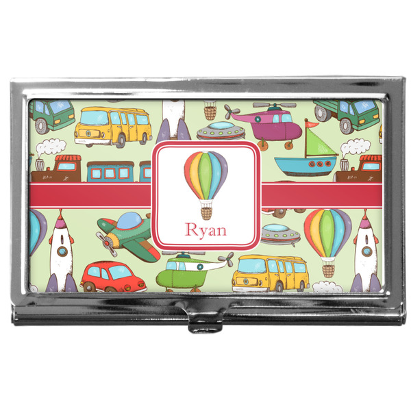 Custom Vintage Transportation Business Card Case