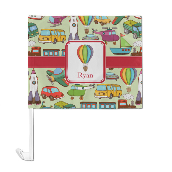 Vintage Transportation Car Flag - Large - FRONT