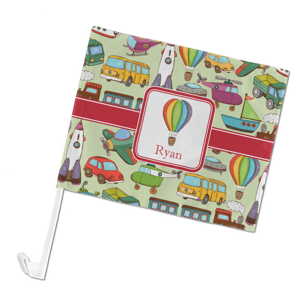 Custom Vintage Transportation Car Flag - Large (Personalized)
