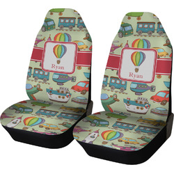 Vintage Transportation Car Seat Covers (Set of Two) (Personalized)