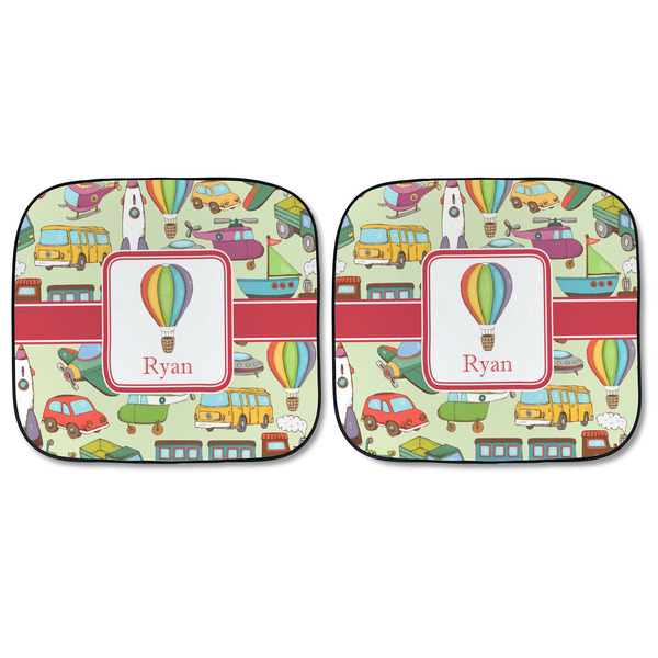 Vintage Transportation Car Sun Shades - FRONT