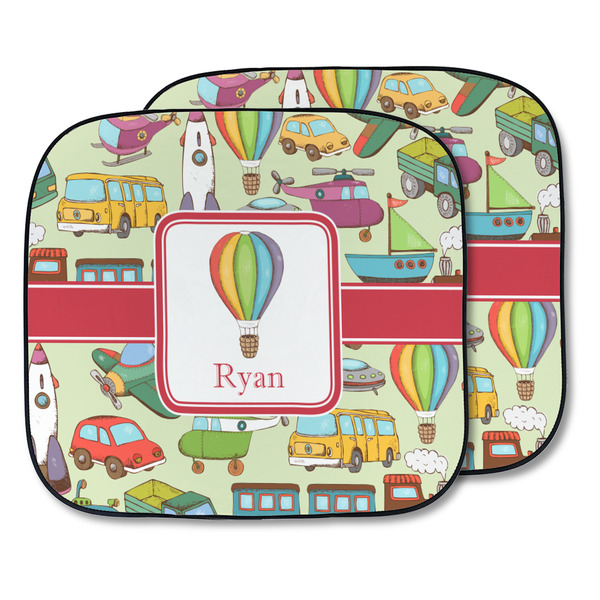 Custom Vintage Transportation Car Sun Shade - Two Piece (Personalized)