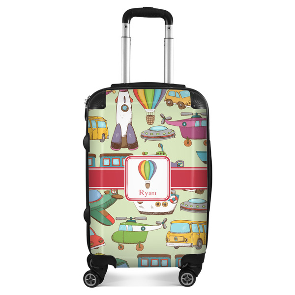 Custom Vintage Transportation Suitcase - 20" Carry On (Personalized)