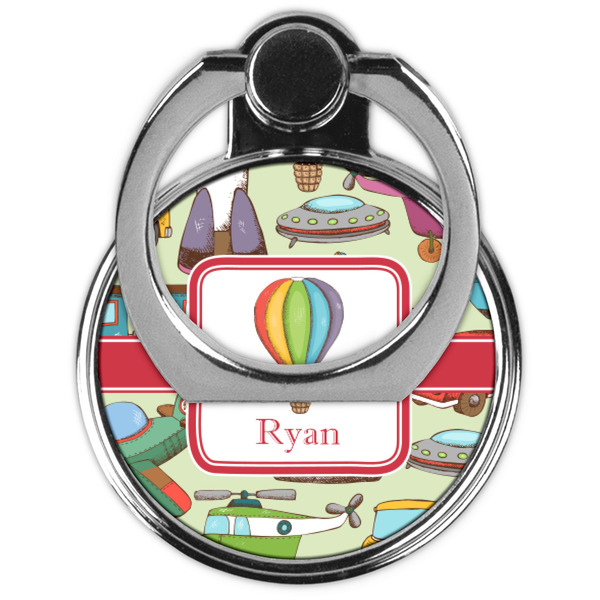 Vintage Transportation Cell Phone Ring Stand & Holder - Front (Collapsed)