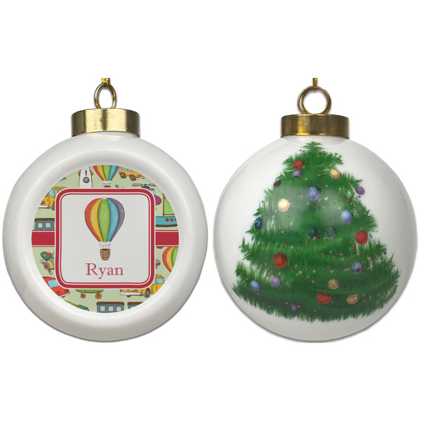 Vintage Transportation Ceramic Christmas Ornament - X-Mas Tree (APPROVAL)