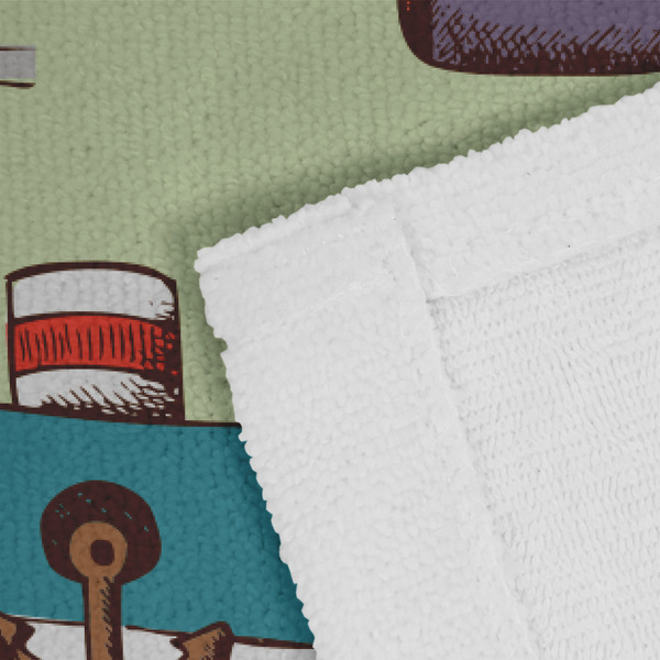 Vintage Transportation Close up of Fabric