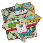Vintage Transportation Cloth Napkins (Set of 4) (Personalized)
