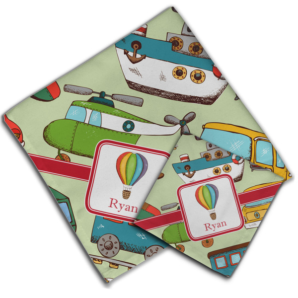 Vintage Transportation Cloth Napkins - Personalized Lunch & Dinner (PARENT MAIN)