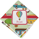 Vintage Transportation Cloth Napkin w/ Name or Text