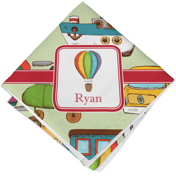 Custom Vintage Transportation Cloth Napkin w/ Name or Text
