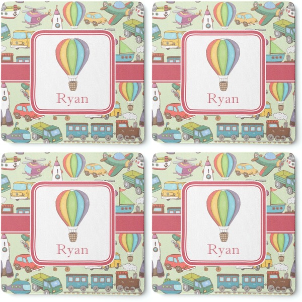 Vintage Transportation Coaster Rubber Back - Apvl