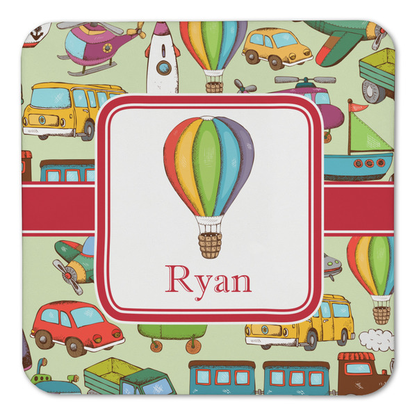 Vintage Transportation Coaster Set - FRONT (one)