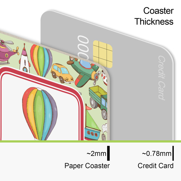 Vintage Transportation Coaster Thickness