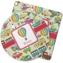 Vintage Transportation Rubber Backed Coaster (Personalized)