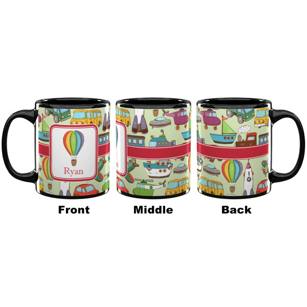 Vintage Transportation Coffee Mug - 11 oz - Black APPROVAL