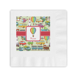 Vintage Transportation Coined Cocktail Napkins (Personalized)