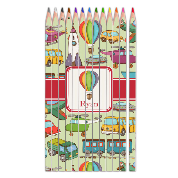 Custom Vintage Transportation Colored Pencils (Personalized)