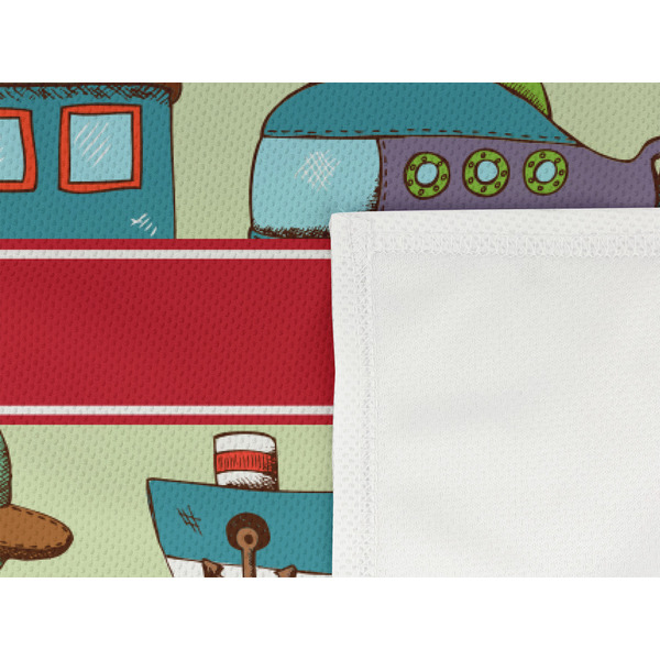 Vintage Transportation Cooling Towel- Detail