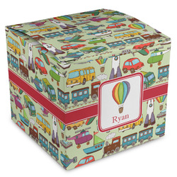 Vintage Transportation Cube Favor Gift Boxes (Personalized)