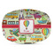 Vintage Transportation Plastic Platter - Microwave & Oven Safe Composite Polymer (Personalized)