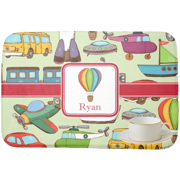 Vintage Transportation Dish Drying Mat