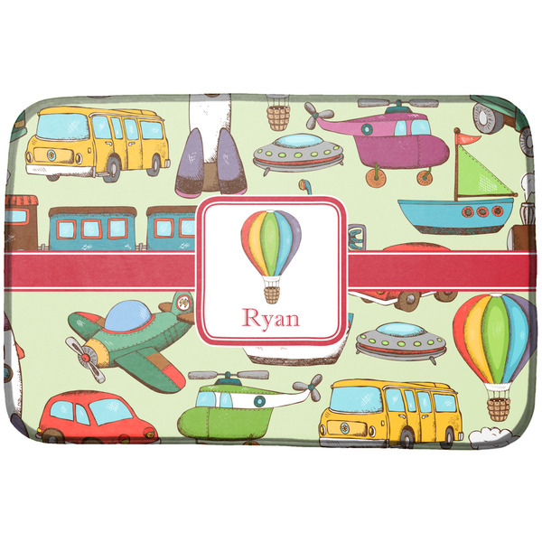 Custom Vintage Transportation Dish Drying Mat (Personalized)