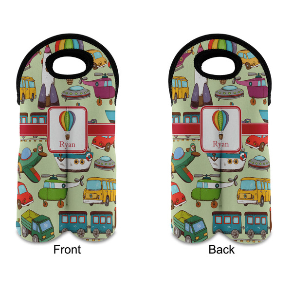 Vintage Transportation Double Wine Tote - APPROVAL (new)