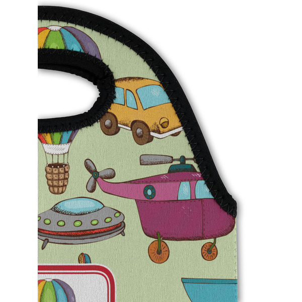 Vintage Transportation Double Wine Tote - Detail 1 (new)