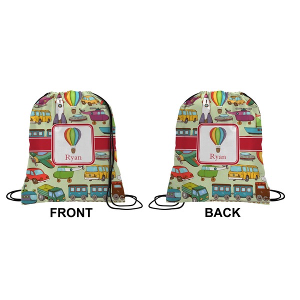 Vintage Transportation Drawstring Backpack