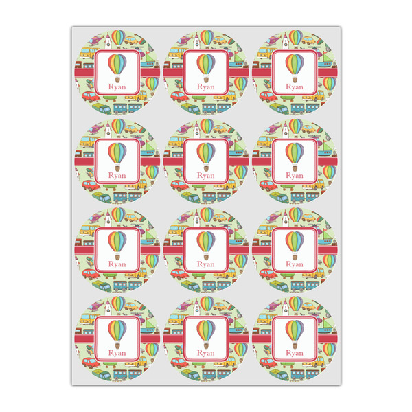 Vintage Transportation Drink Topper - Small - Set of 12