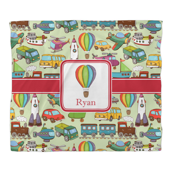 Vintage Transportation Duvet Cover - King - Front