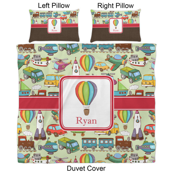 Vintage Transportation Duvet Cover Set - King - Approval