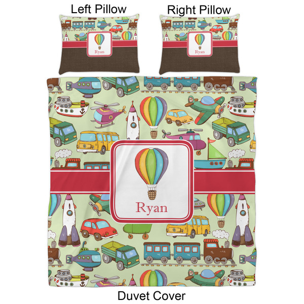 Vintage Transportation Duvet Cover Set - Queen - Approval