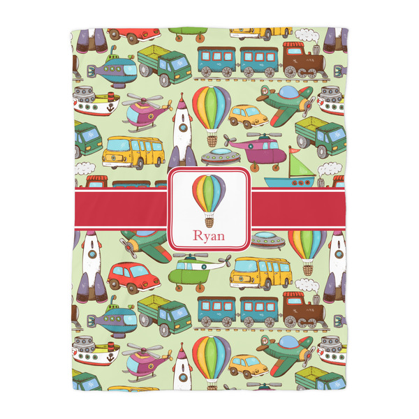 Vintage Transportation Duvet Cover - Twin - Front