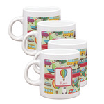 Vintage Transportation Single Shot Espresso Cups - Set of 4 (Personalized)