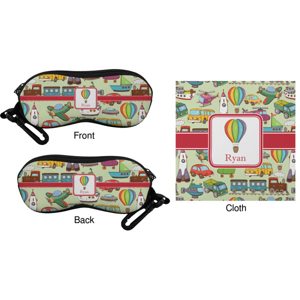 Vintage Transportation Eyeglass Case & Cloth (Approval)