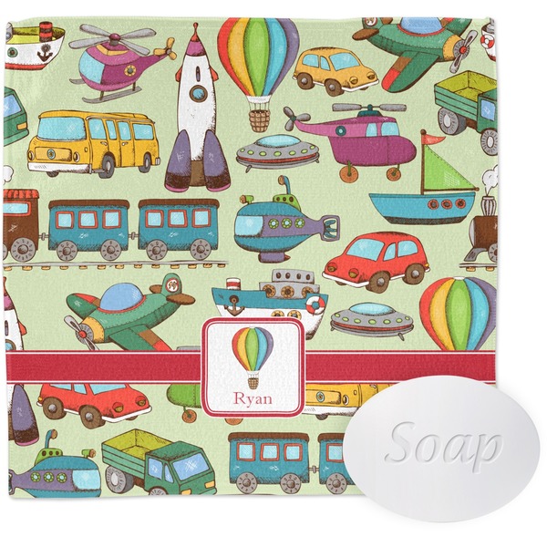 Custom Vintage Transportation Washcloth (Personalized)