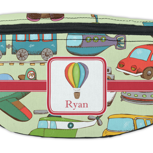 Vintage Transportation Fanny Pack - Closeup