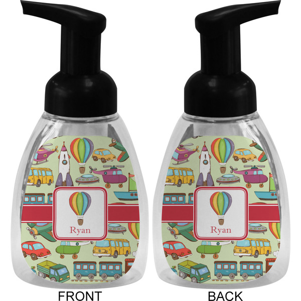 Vintage Transportation Foam Soap Bottle (Front & Back)