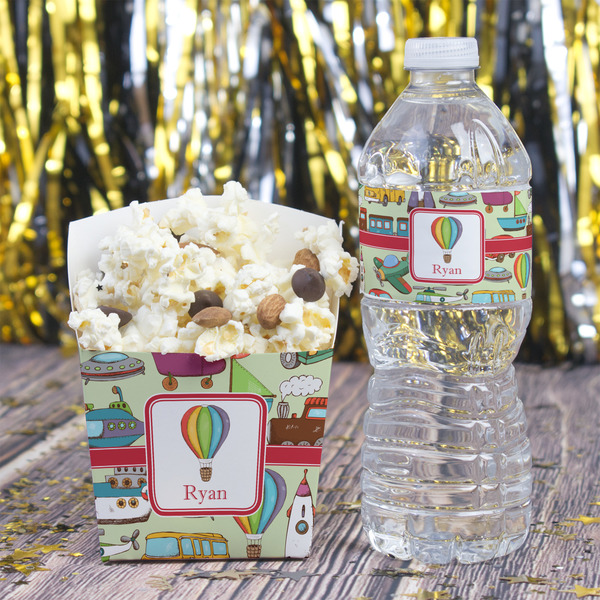 Vintage Transportation French Fry Favor Box - w/ Water Bottle