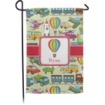 Vintage Transportation Small Garden Flag - Double Sided w/ Name or Text