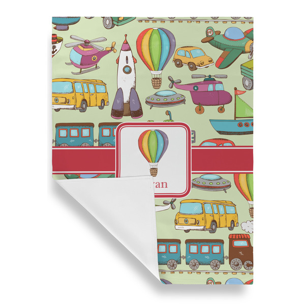 Vintage Transportation Garden Flags - Large - Single Sided - FRONT FOLDED