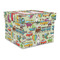 Vintage Transportation Gift Boxes with Lid - Canvas Wrapped - Large - Front/Main