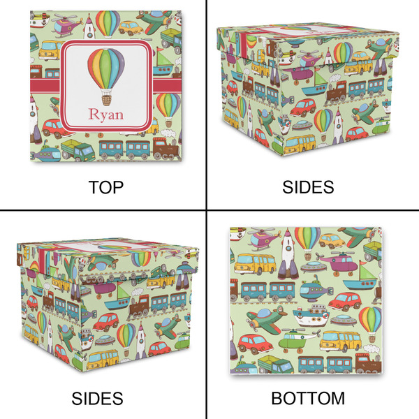 Vintage Transportation Gift Boxes with Lid - Canvas Wrapped - Medium - Approval