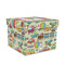 Vintage Transportation Gift Boxes with Lid - Canvas Wrapped - Medium - Front/Main