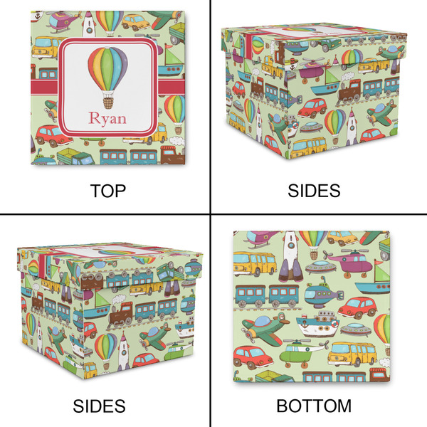 Vintage Transportation Gift Boxes with Lid - Canvas Wrapped - Small - Approval