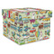 Vintage Transportation Gift Boxes with Lid - Canvas Wrapped - XX-Large - Front/Main