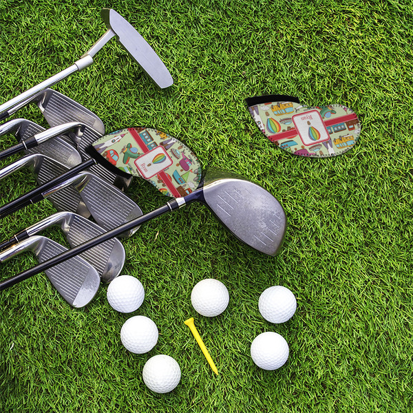 Vintage Transportation Golf Club Covers - LIFESTYLE